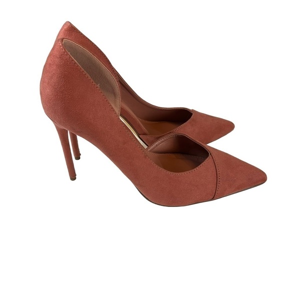 Lulus Satsuki Dusty Rose Suede Heels - Picture 4 of 10